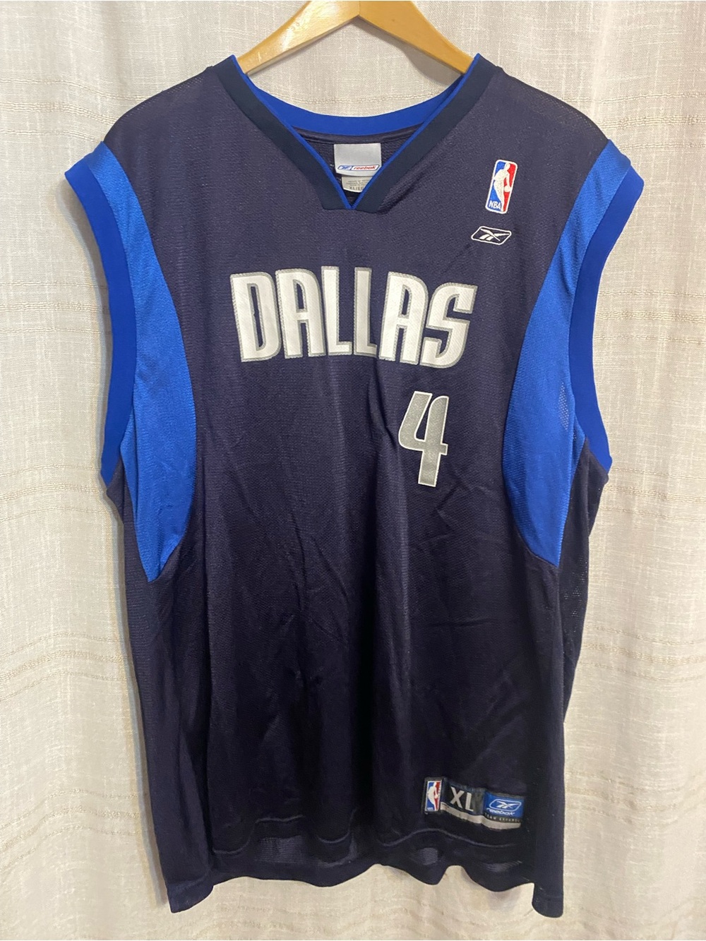 Vtg 00’s Reebok NBA Dallas Mavericks Michael Finley #4 Jersey Men's XL